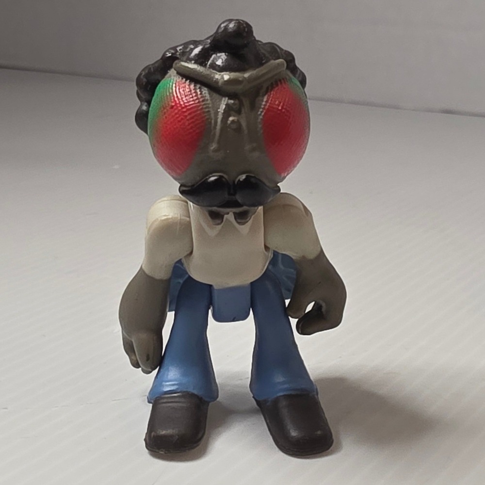 Playmates TMNT Baxter Stockman Fly Figure 3in Blue Brown Good 96100